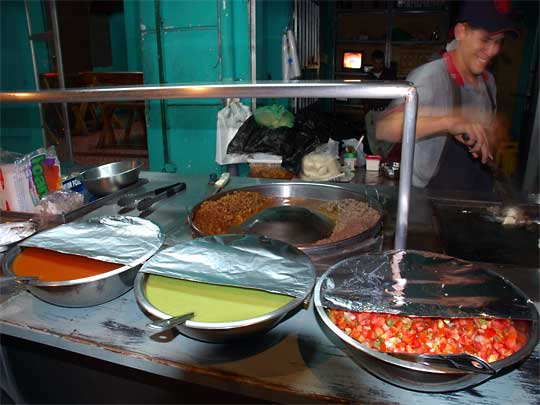 In the photo: Salvadoran cuisine