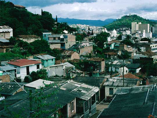 In the photo: the city of Tegucigalpa in Honduras