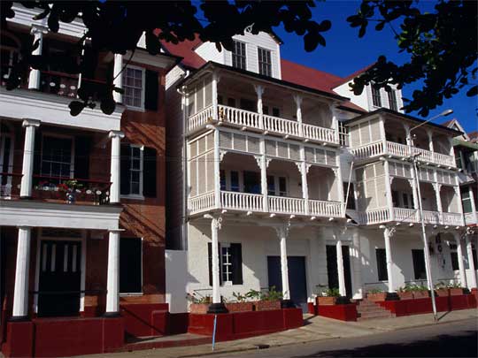 In the photo: the capital of Suriname, Paramaribo
