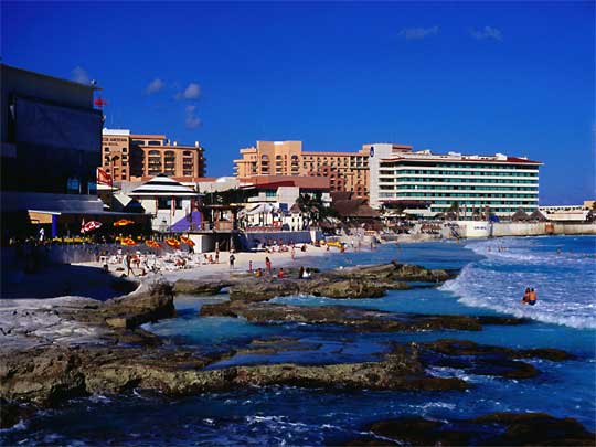 In the photo: Cancun resort in Mexico