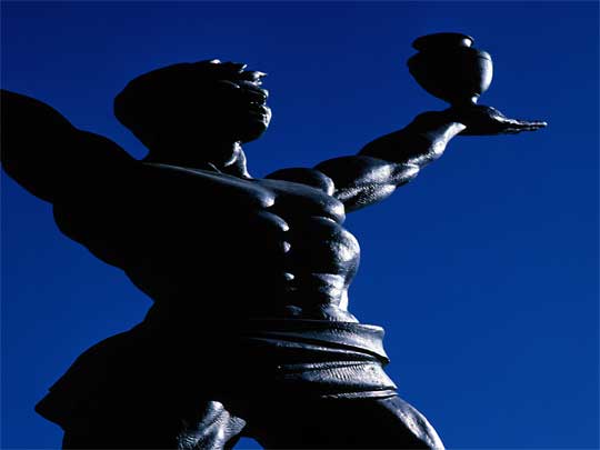 in photo: Cochabamba city in Bolivia 