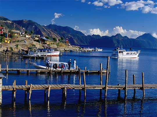 in the photo: Lake Atitlan in Guatemala