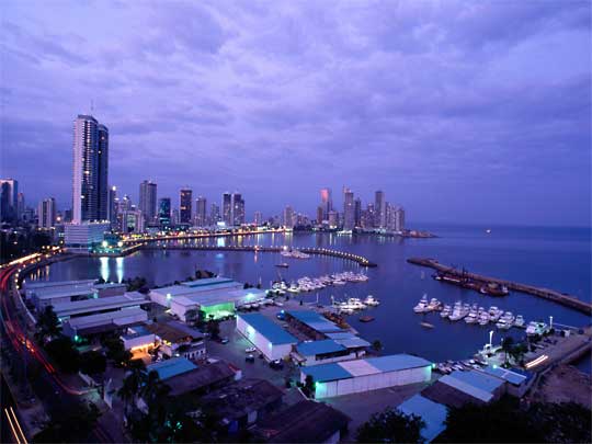 In the photo: the capital of Panama, Panama City