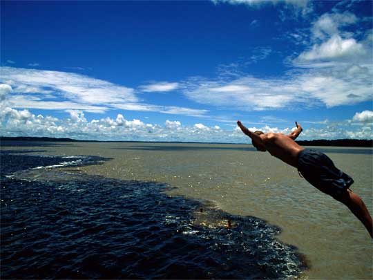  In photo: The river Amazon in Brazil 