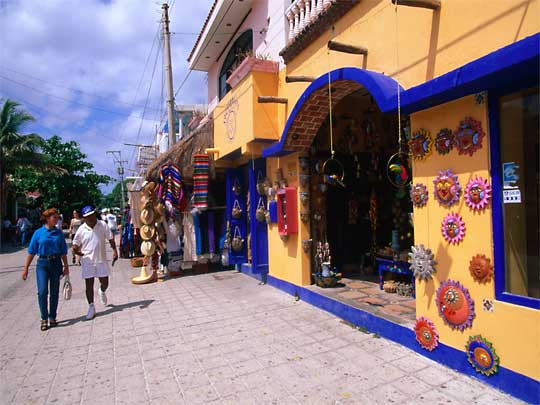 In the photo: the seaside resort of Playa del Carmen in Mexico