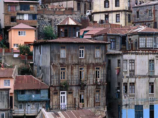 in the photo: Valparaíso, the city of Chile