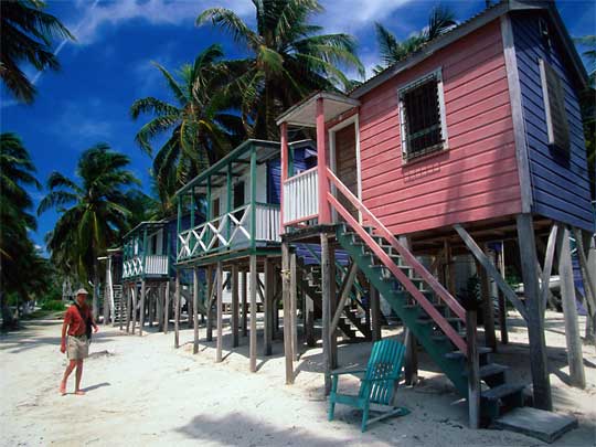 in photo: Caye Caulker island in Belize 