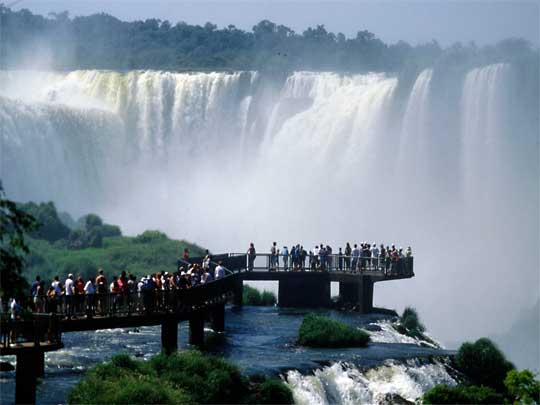 In photo: Foz do Iguaçu waterfalls, Brazil 