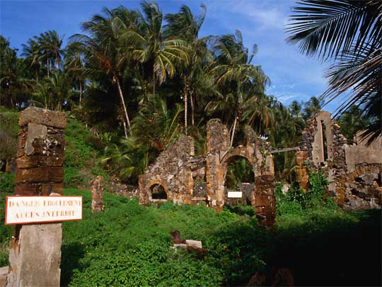 in the photo: Devil's Island and former prisons, French Guiana