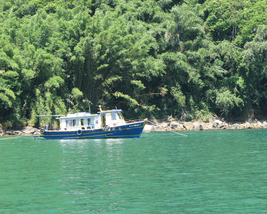 in photo: sea resort, island of  Ilha Grande,Brazil 