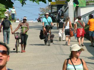 In the photo: the city of Livingston in Guatemala