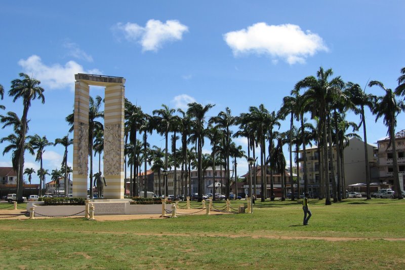 In the photo: the capital of French Guiana,Cayenne city