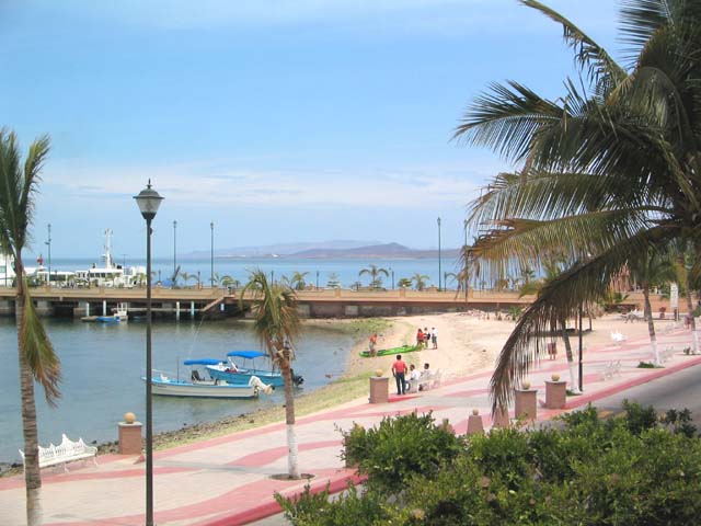 In the photo: the city of La Paz in Mexico