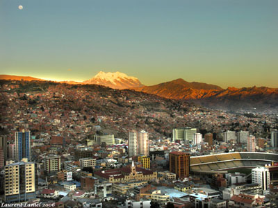 in photo: La Paz, the capital of Bolivia