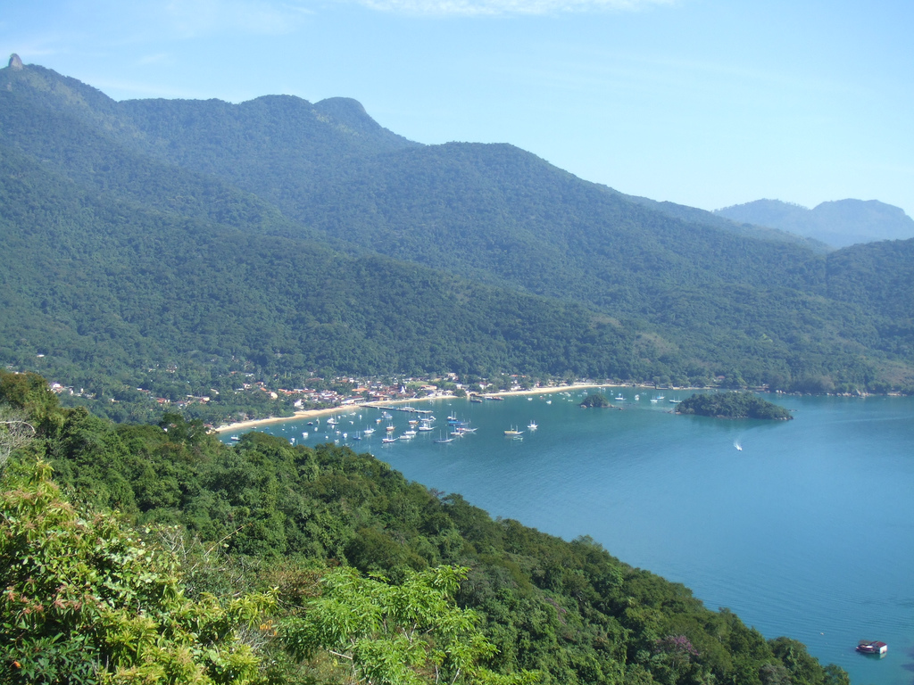 in photo: sea resort, island of  Ilha Grande,Brazil 