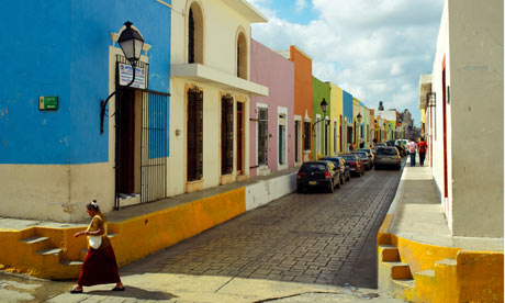 In the photo: the city of Campeche in Mexico