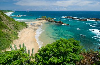 In the photo: the seaside resort of Puerto Escondido in Mexico