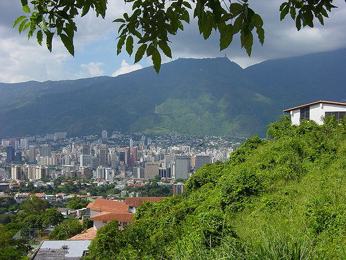 In the photo: the city  in  Venezuela