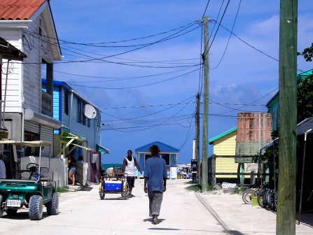in photo: Caye Caulker island in Belize 