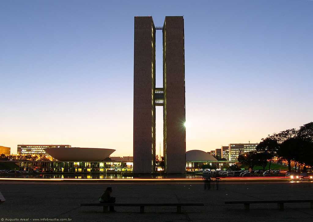 in photo: the capital of Brazil, Brasilia