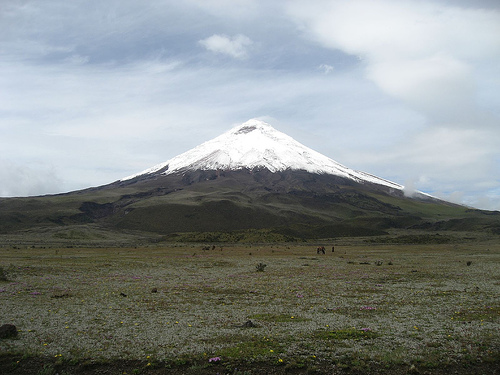 in the photo: Cotopaxi volcano in Ecuador