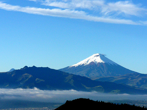 Pictured: Cotopaxi volcano in Ecuador