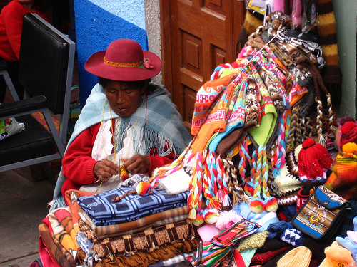in the photo: shopping in Peru 