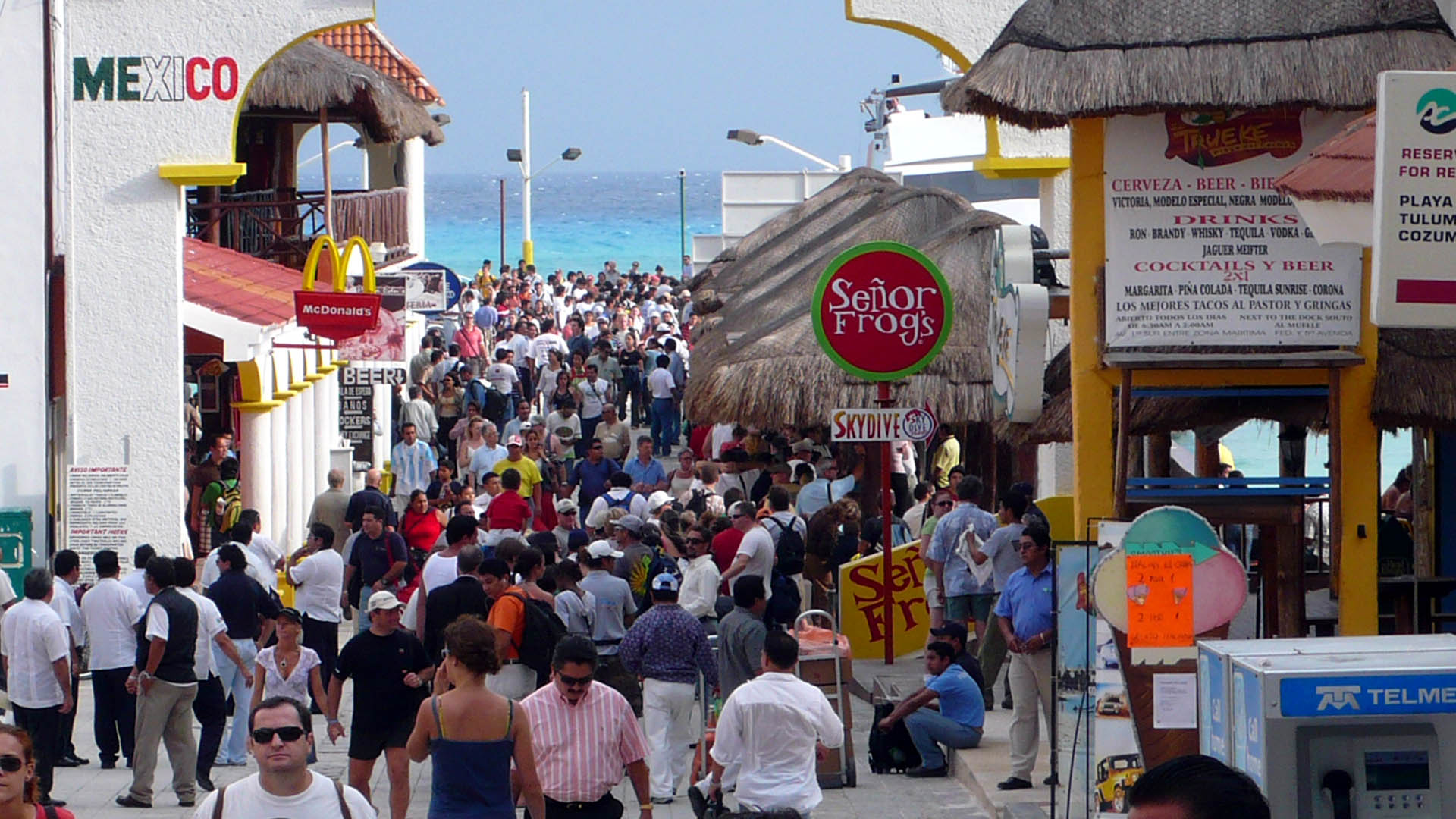 In the photo: the seaside resort of Playa del Carmen in Mexico