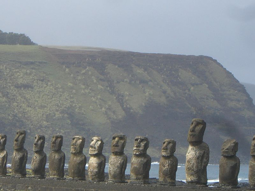 on photo: Easter Island in Chile 