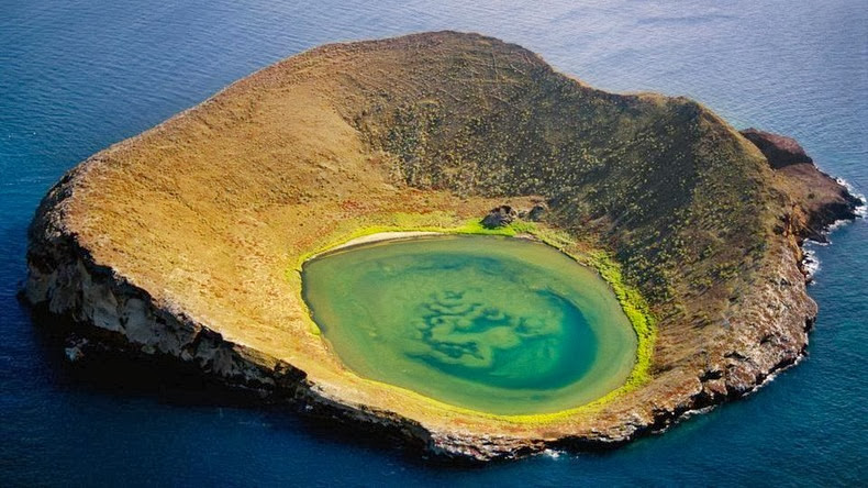 In the photo: Galapagos Islands in Ecuador