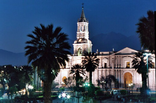 In the photo: the city of Arequipa in Peru