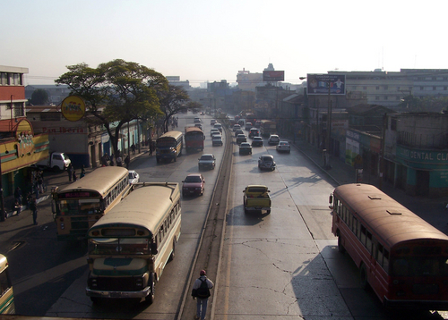 In the photo: the city of Livingston in Guatemala