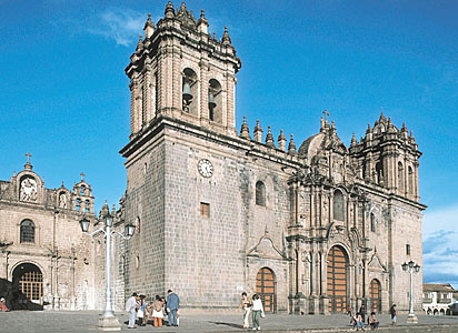 in the photo: the city of Cuzco in Peru