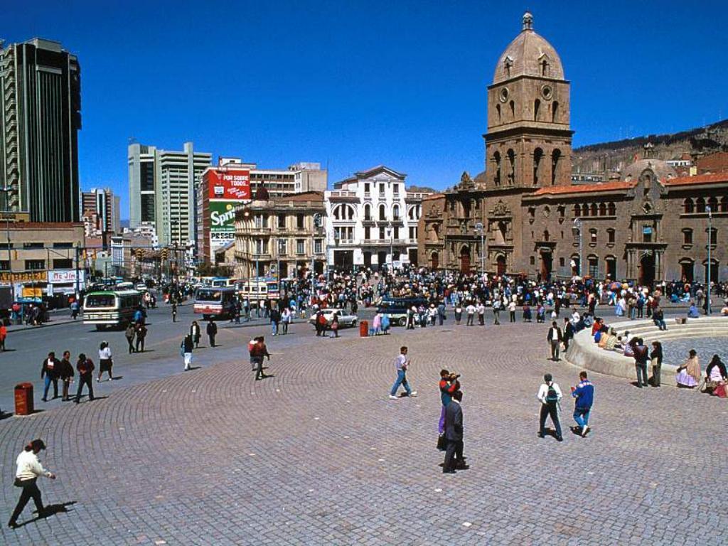 in photo: La Paz, the capital of Bolivia