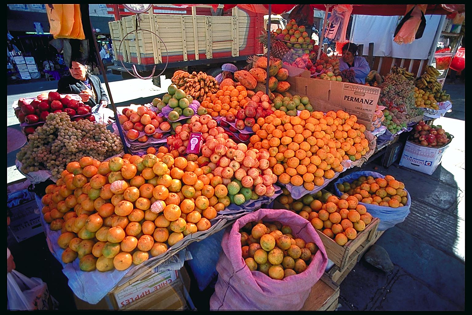 In the photo: the city of Puno in Peru and Lake Titicaca