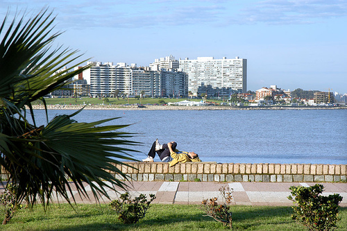In the photo: the embankment in Montevideo, Uruguay