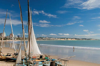 in photo:  Sea resort of Natal in Brazil 