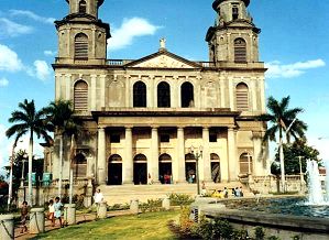 In the photo: a city in Nicaragua