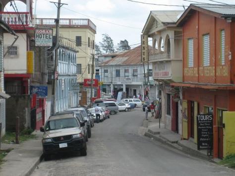 in photo: San Ignacio city in Belize 