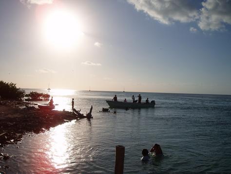 in photo: Caye Caulker island in Belize 