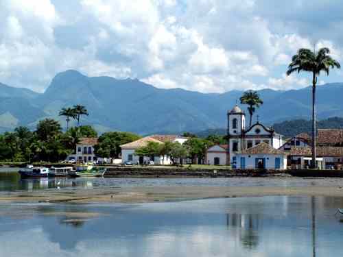 in photo: Paraty city in Brazil 