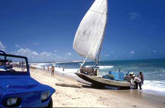 in photo:  Sea resort of Natal in Brazil 