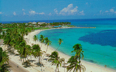 in the photo: San Andres y Providencia island in Colombia