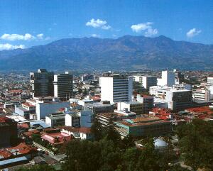 In the photo:  San Jose, the capital of Costa Rica