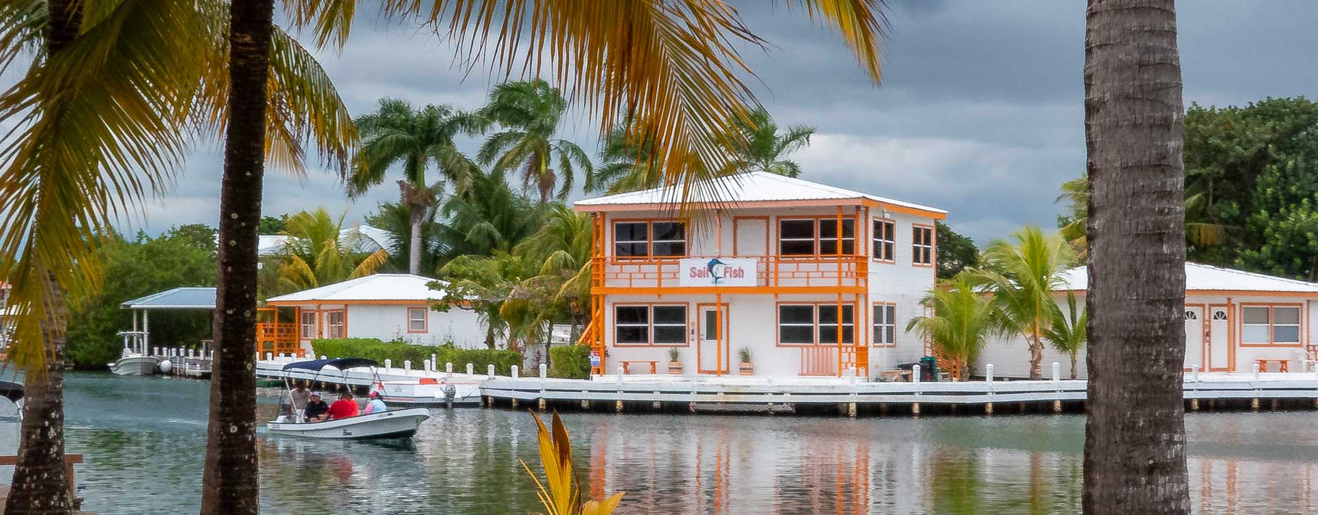 in photo: Resort and city of Placencia in Belize