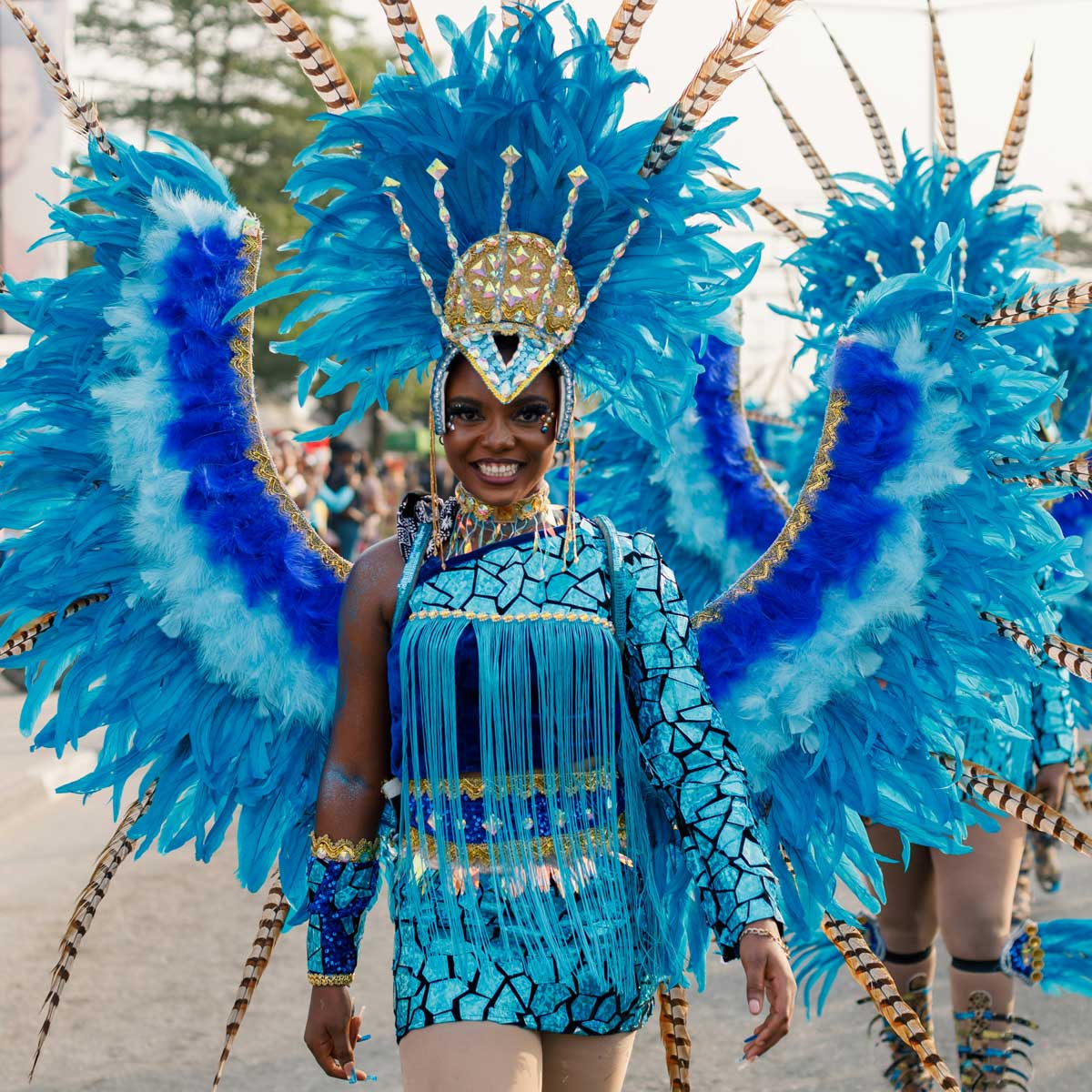 Rio Carnival, samba dancers at Sambadrome, Brazil