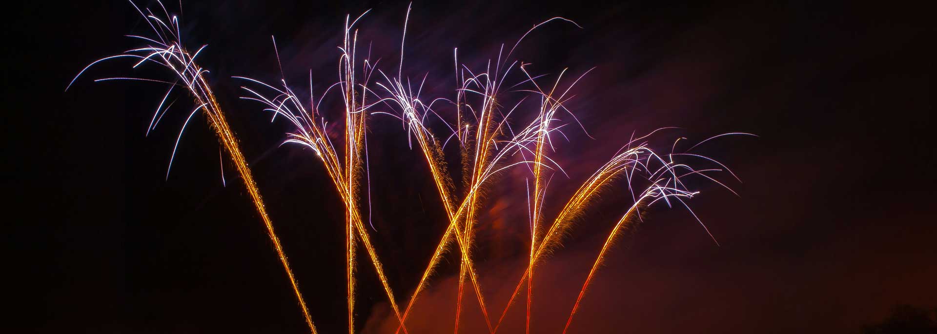 New Year celebration in Brazil – group tour on Copacabana Beach, fireworks over the ocean, festive atmosphere