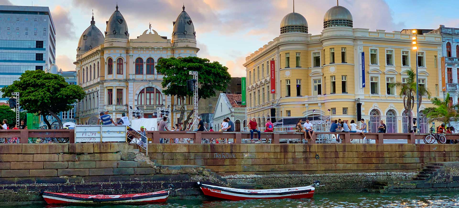 Historic center of Recife, Brazil – canals and bridges, "Brazilian Venice", sightseeing tour of Brazil's northeast coast