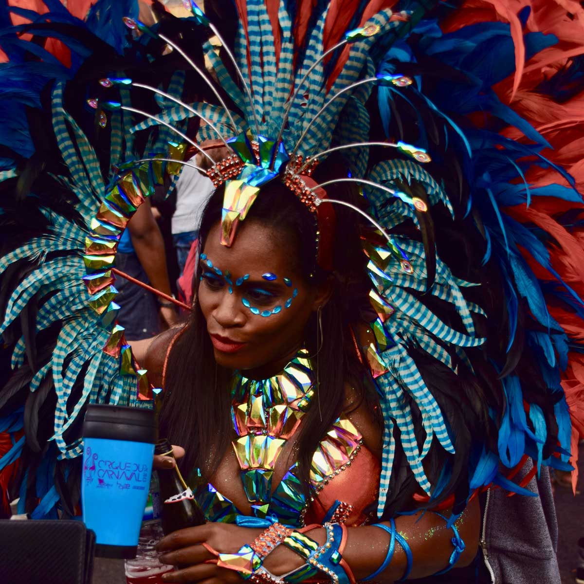 Girl at Rio Carnival, Brazil
