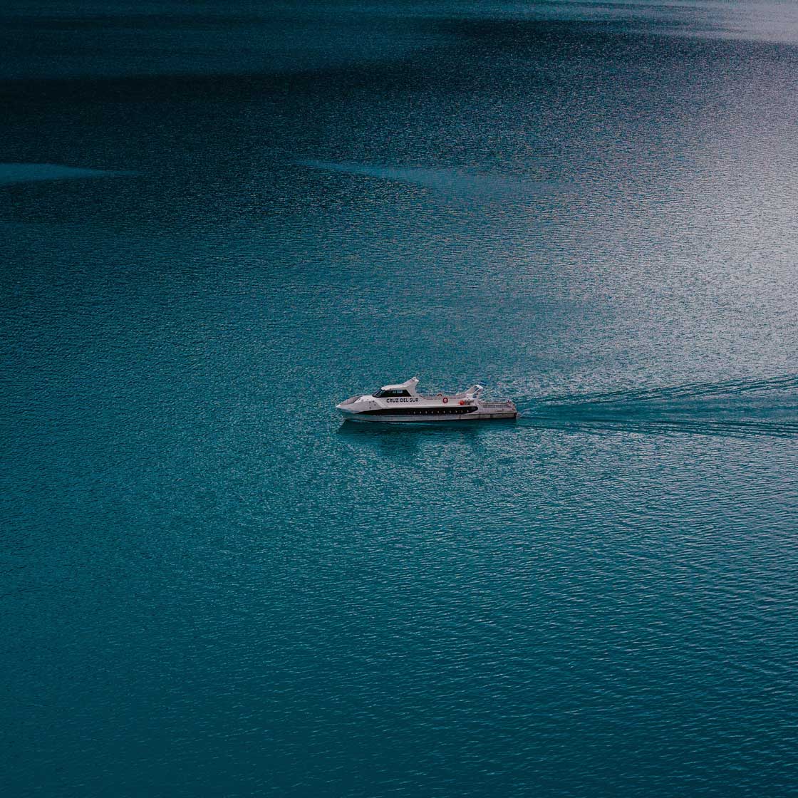 On photo: vip navigation on Chilean Patagonia